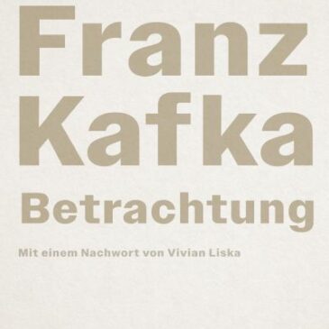 Franz Kafka, Betrachtung